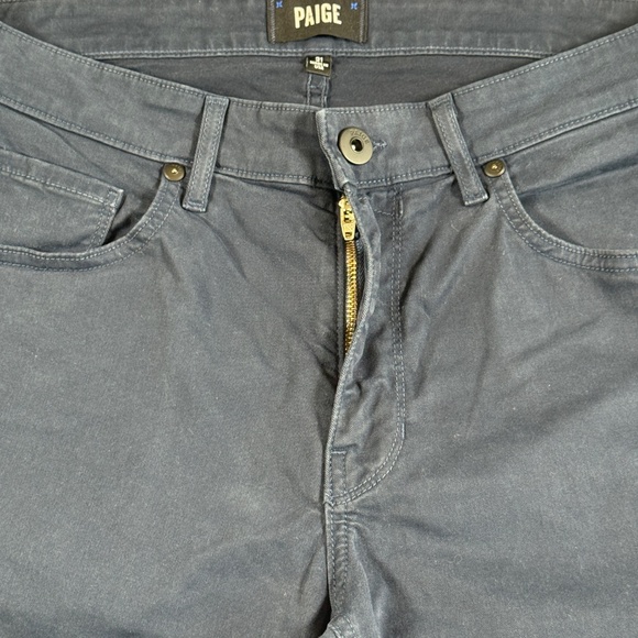 Paige Jeans Mens Size 31 Navy Federal Slim Straight - Picture 3 of 16